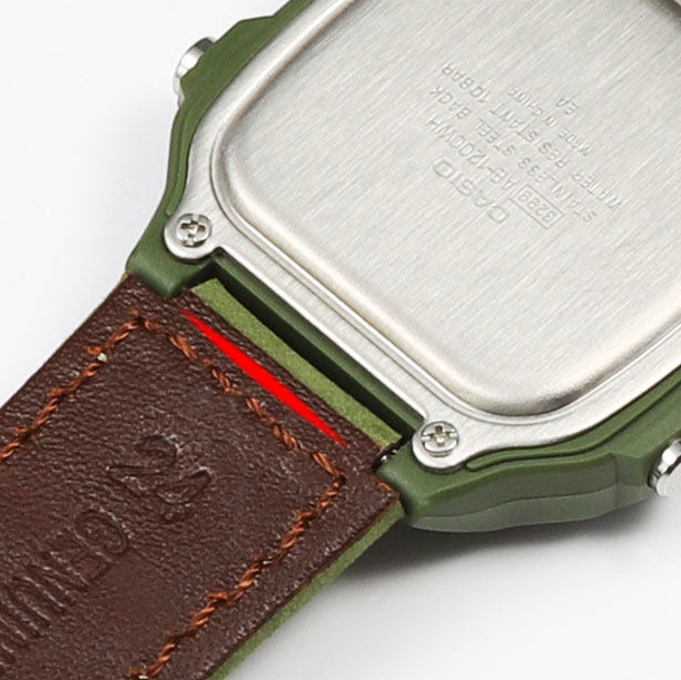 Replacement Vintage Matte Leather Strap for Casio AE1200/A158/F91W