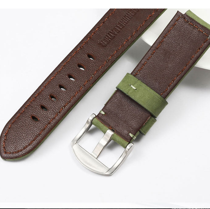 Replacement Vintage Matte Leather Strap for Casio AE1200/A158/F91W