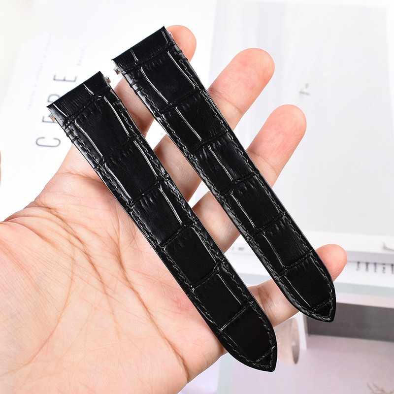 Replacement  Crocodile Leather Strap for Cartier Santos WSSA0009/WSSA0013