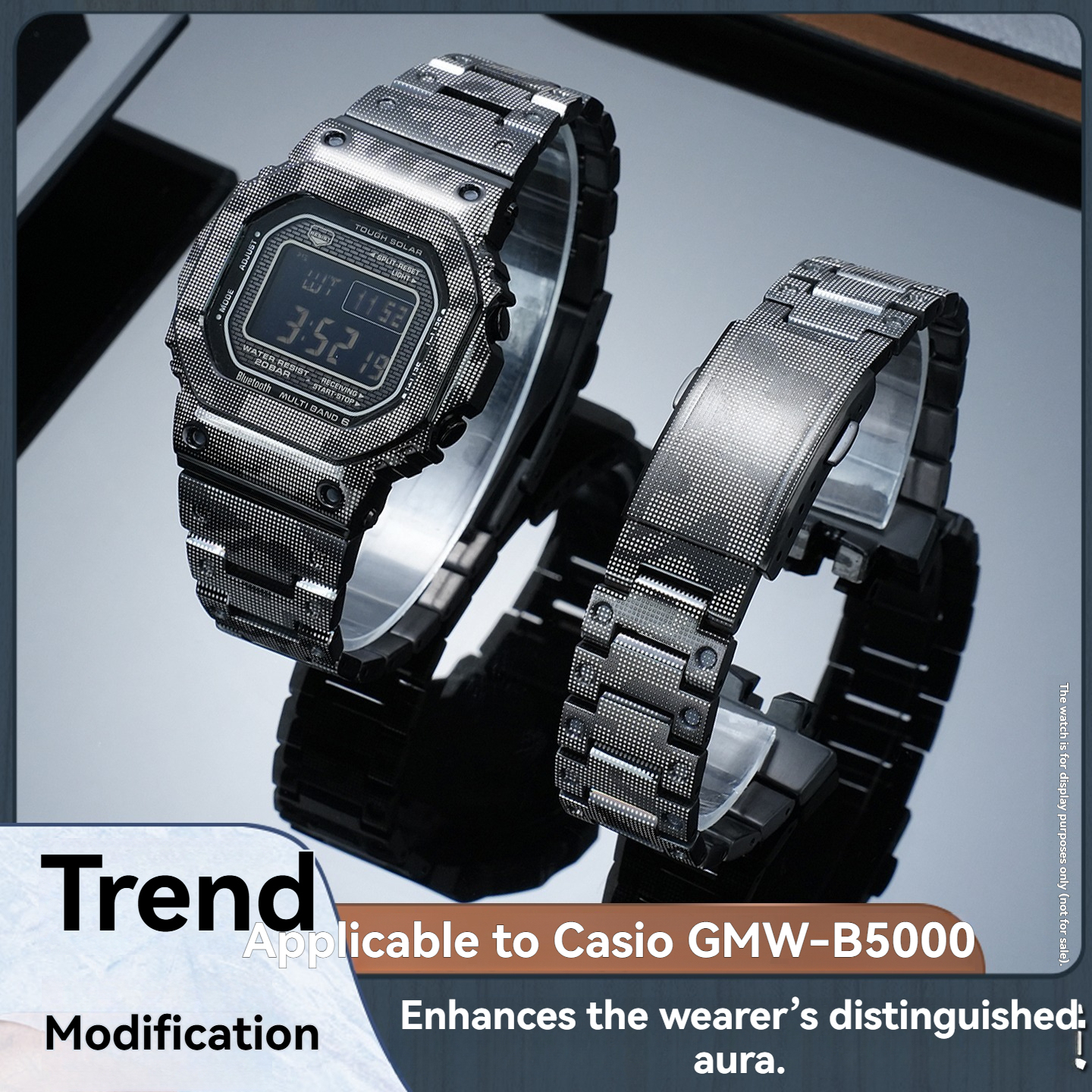 Replacement Stainless Steel Camo Mod Kit for Casio GMW-B5000