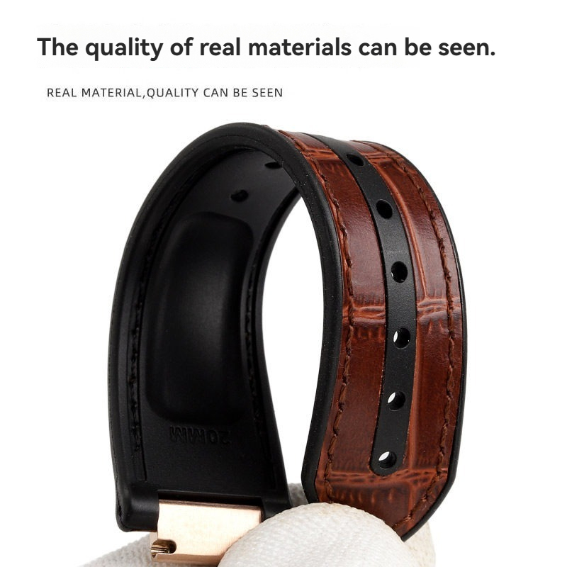 Replacement Rubber or Leather Strap for Cartier Ballon Bleu