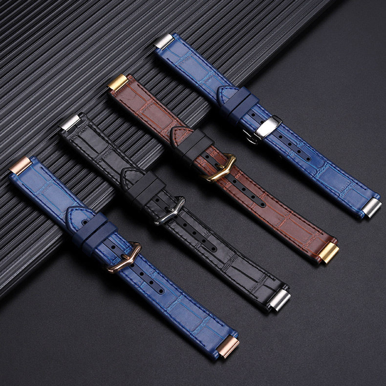 Replacement Rubber or Leather Strap for Cartier Ballon Bleu