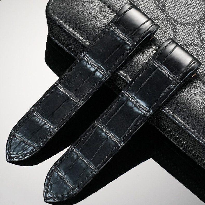 Replacement Genuine Crocodile Leather Strap for Cartier Santos 100 – 20/23mm