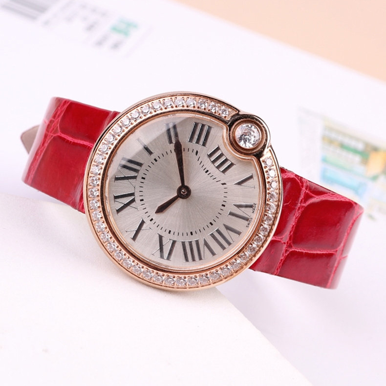 Replacement Notched Crocodile Leather Strap for Cartier Ballon Blanc W4BL0003/WJBL0006/WJBL0005