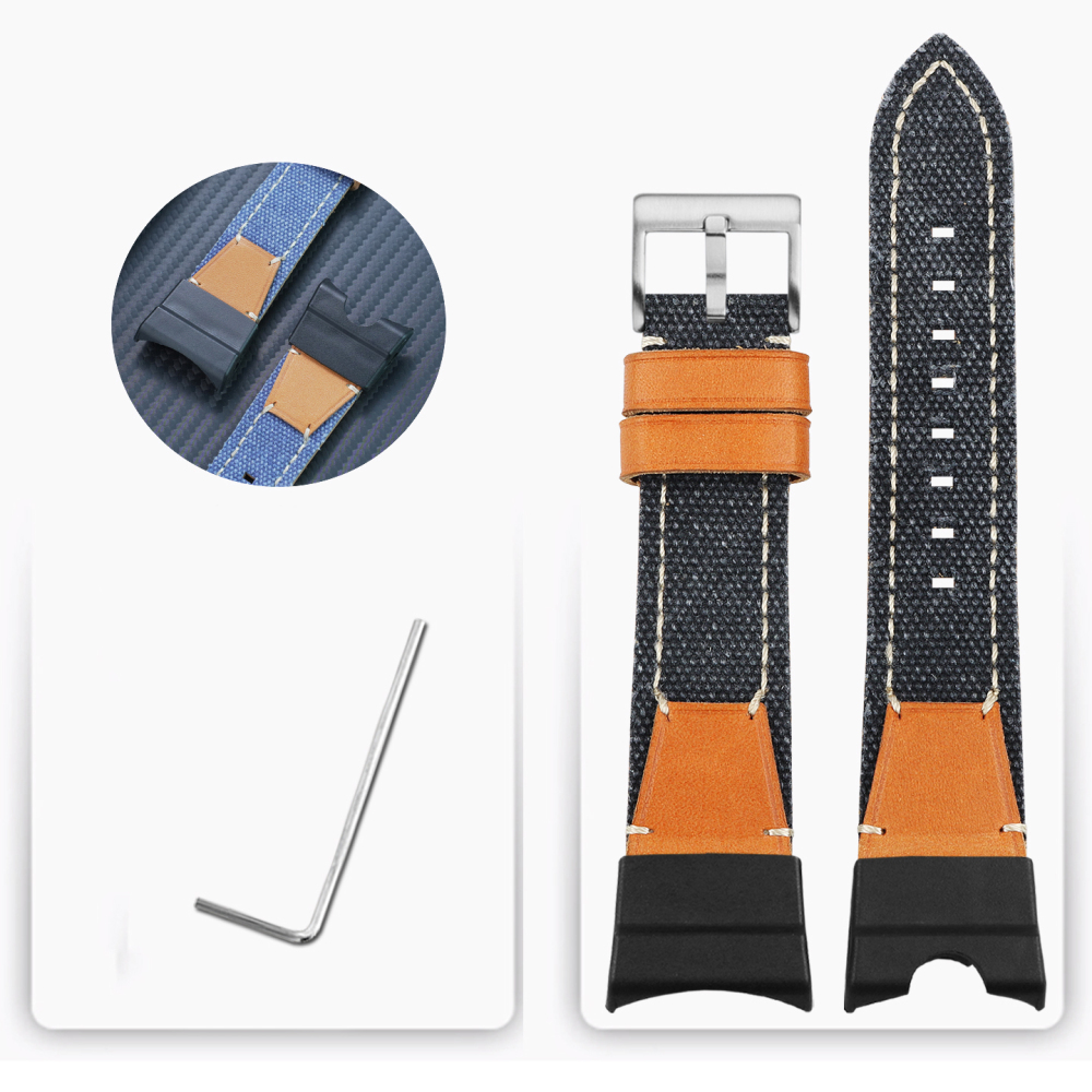 Replacement Nylon & Leather Strap for Casio GG-B100 Mudmaster