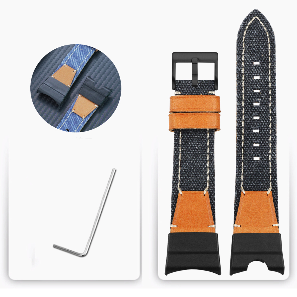 Replacement Nylon & Leather Strap for Casio GG-B100 Mudmaster
