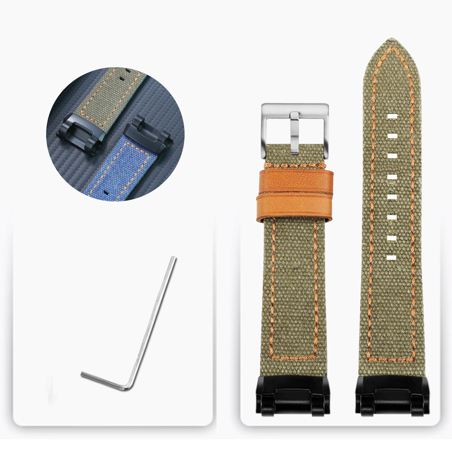 Replacement Canvas Strap for Casio GR-B100 Air Rescue