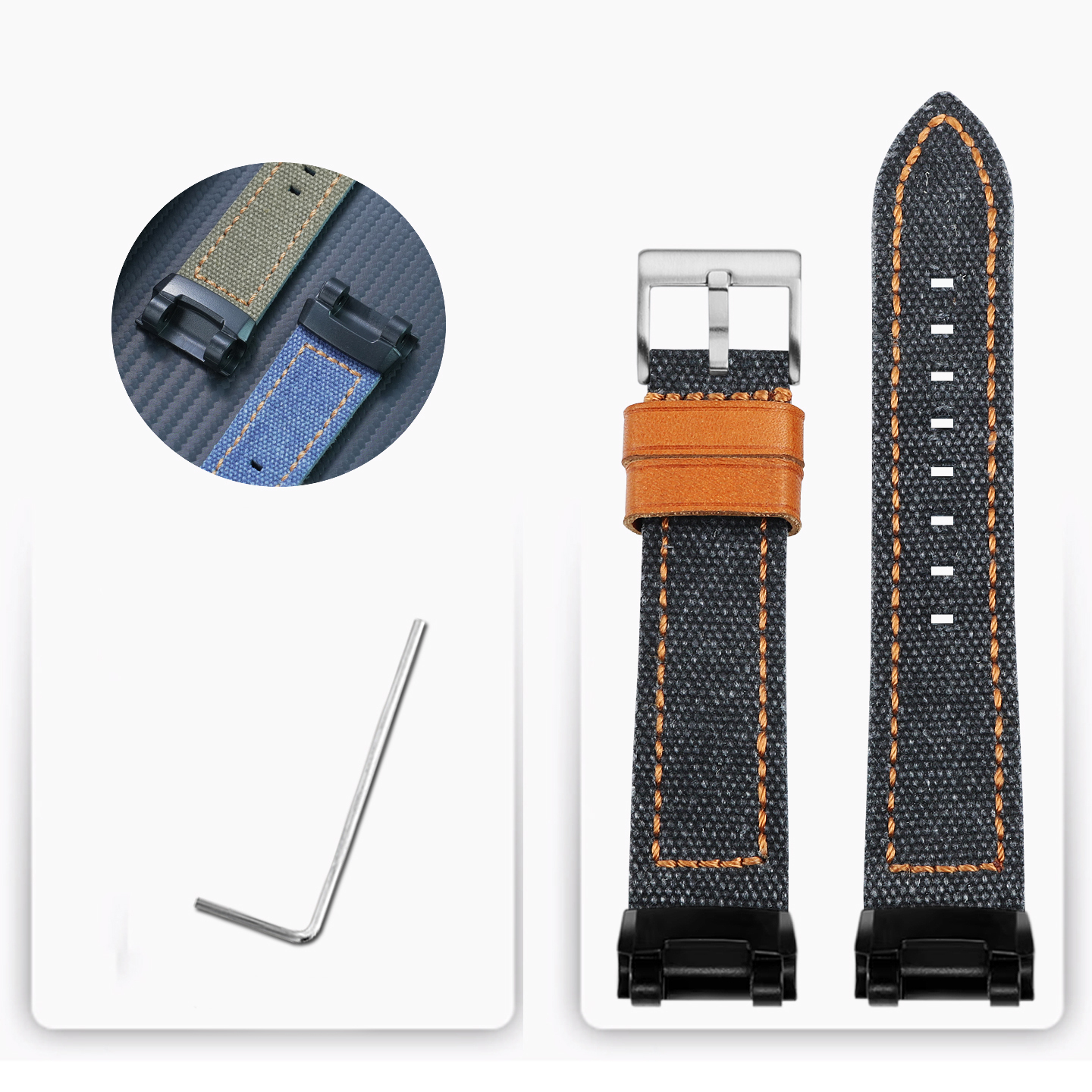 Replacement Canvas Strap for Casio GR-B100 Air Rescue