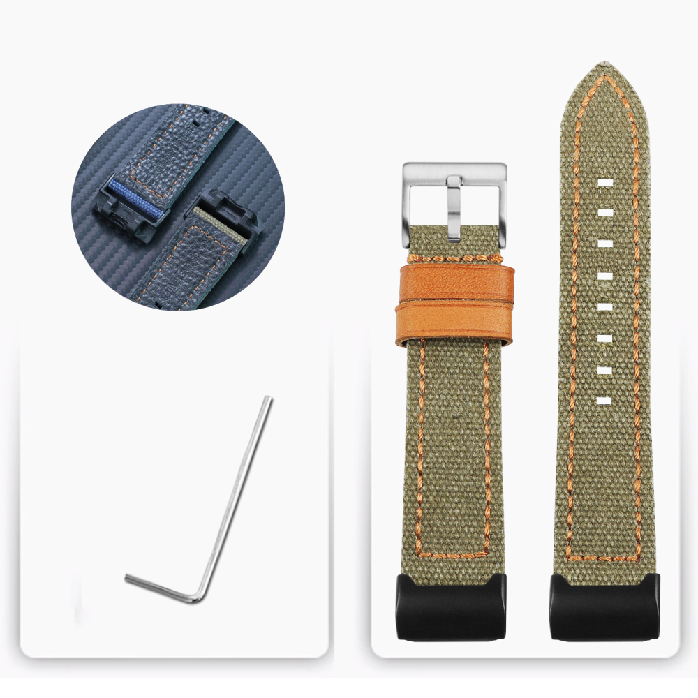 Replacement Nylon & Leather Strap for Casio GG-1000/GWG-1000