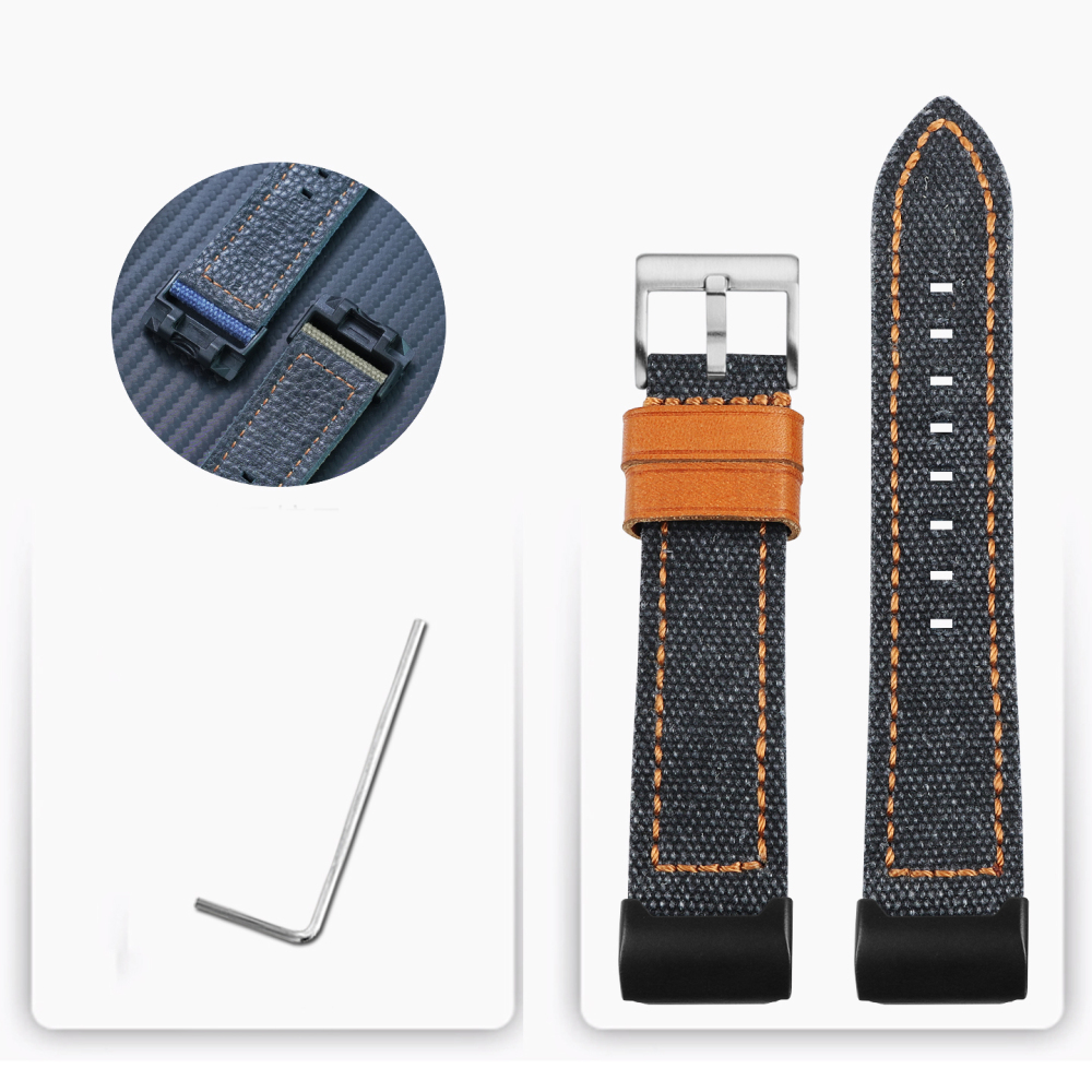 Replacement Nylon & Leather Strap for Casio GG-1000/GWG-1000