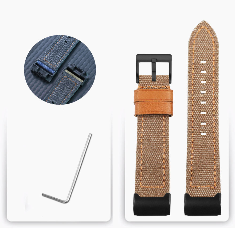 Replacement Nylon & Leather Strap for Casio GG-1000/GWG-1000
