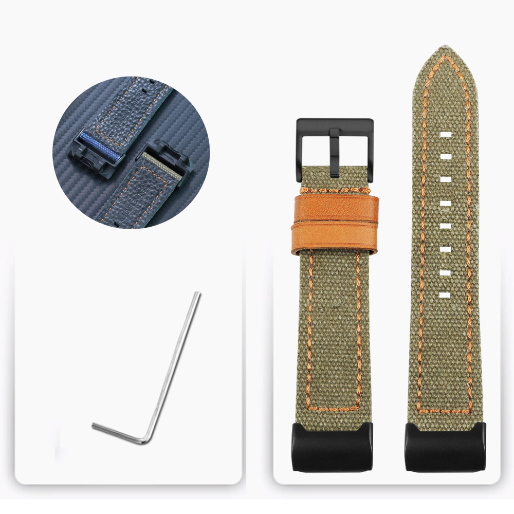 Replacement Nylon & Leather Strap for Casio GG-1000/GWG-1000