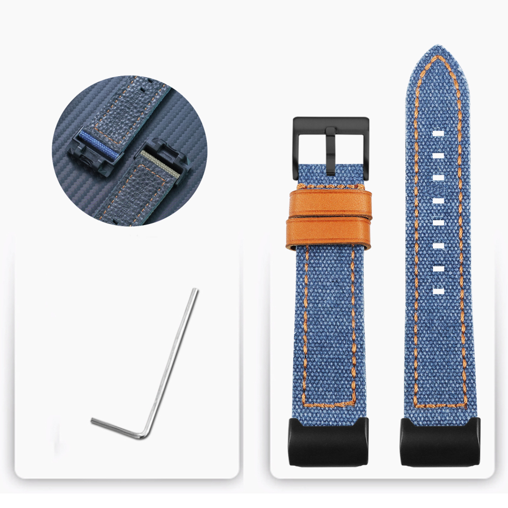 Replacement Nylon & Leather Strap for Casio GG-1000/GWG-1000