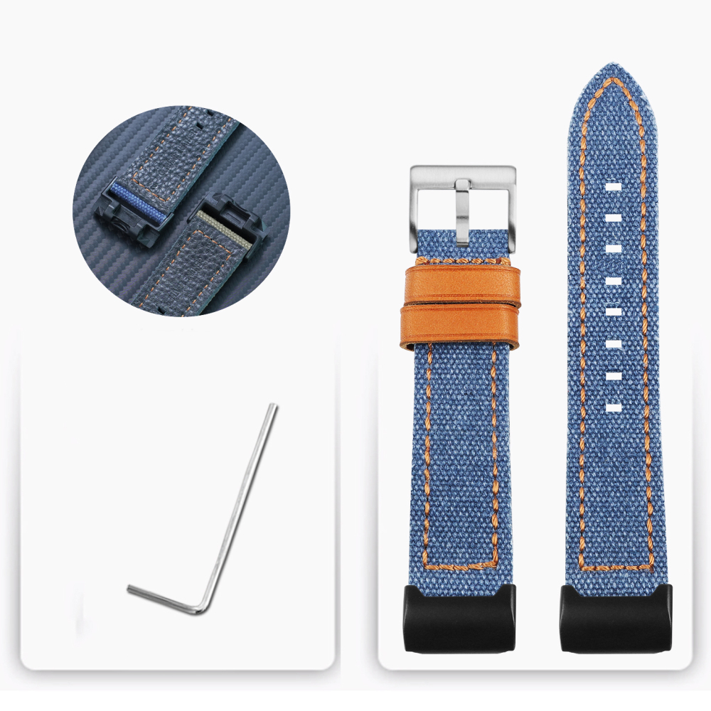 Replacement Nylon & Leather Strap for Casio GG-1000/GWG-1000