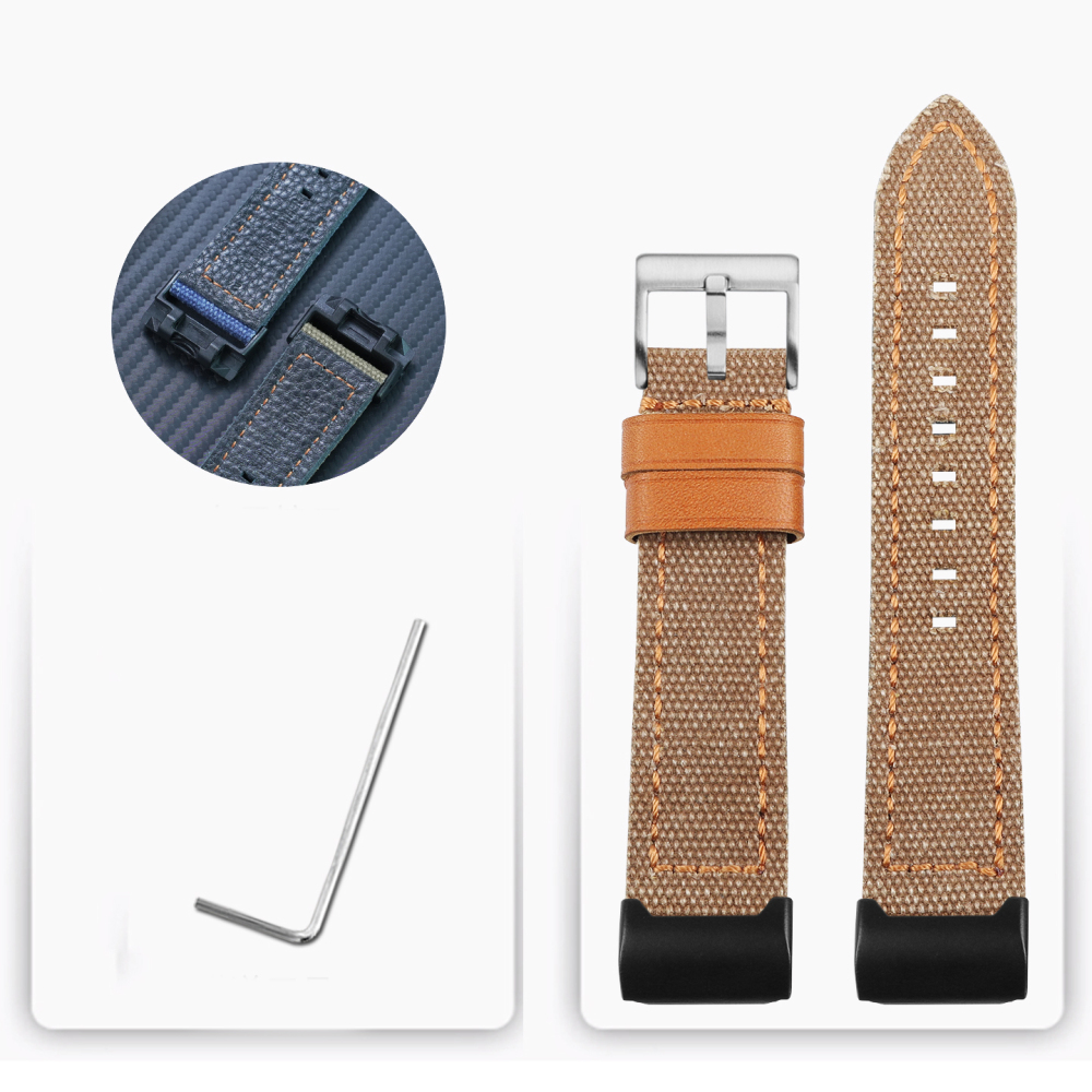Replacement Nylon & Leather Strap for Casio GG-1000/GWG-1000