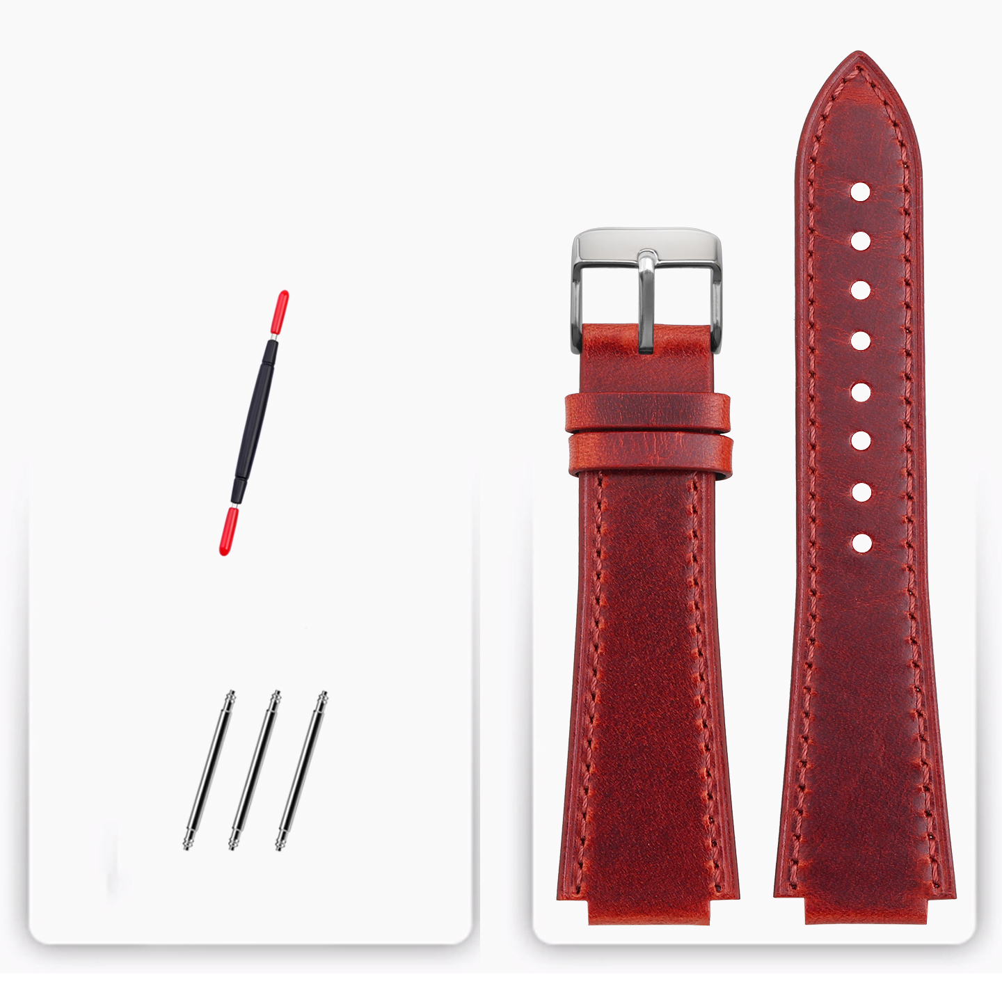 Replacement Convex Vintage Leather Strap for Casio DW5600/GW5000/GWM5610