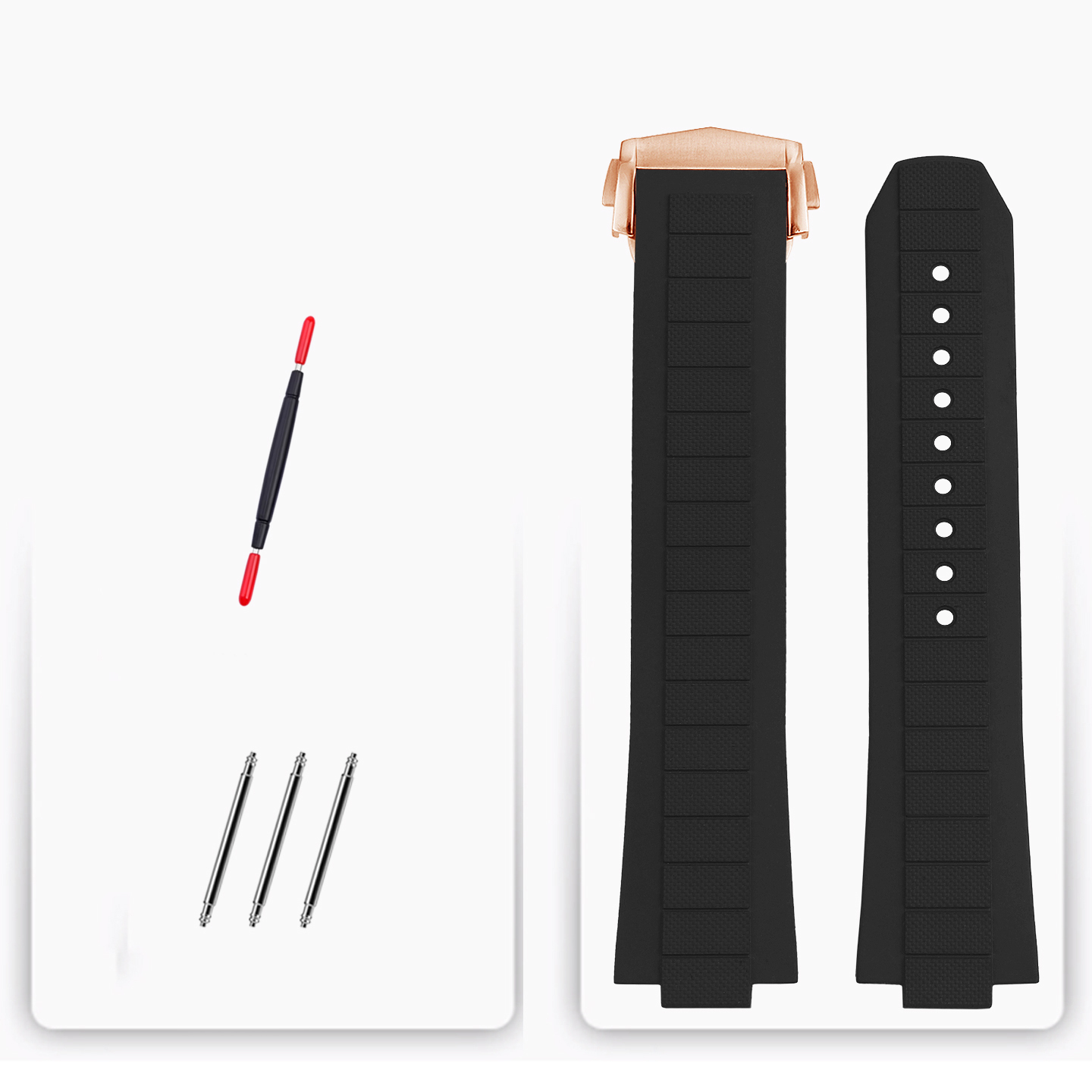 Replacement FKM Rubber Strap for Omega Seamaster 600
