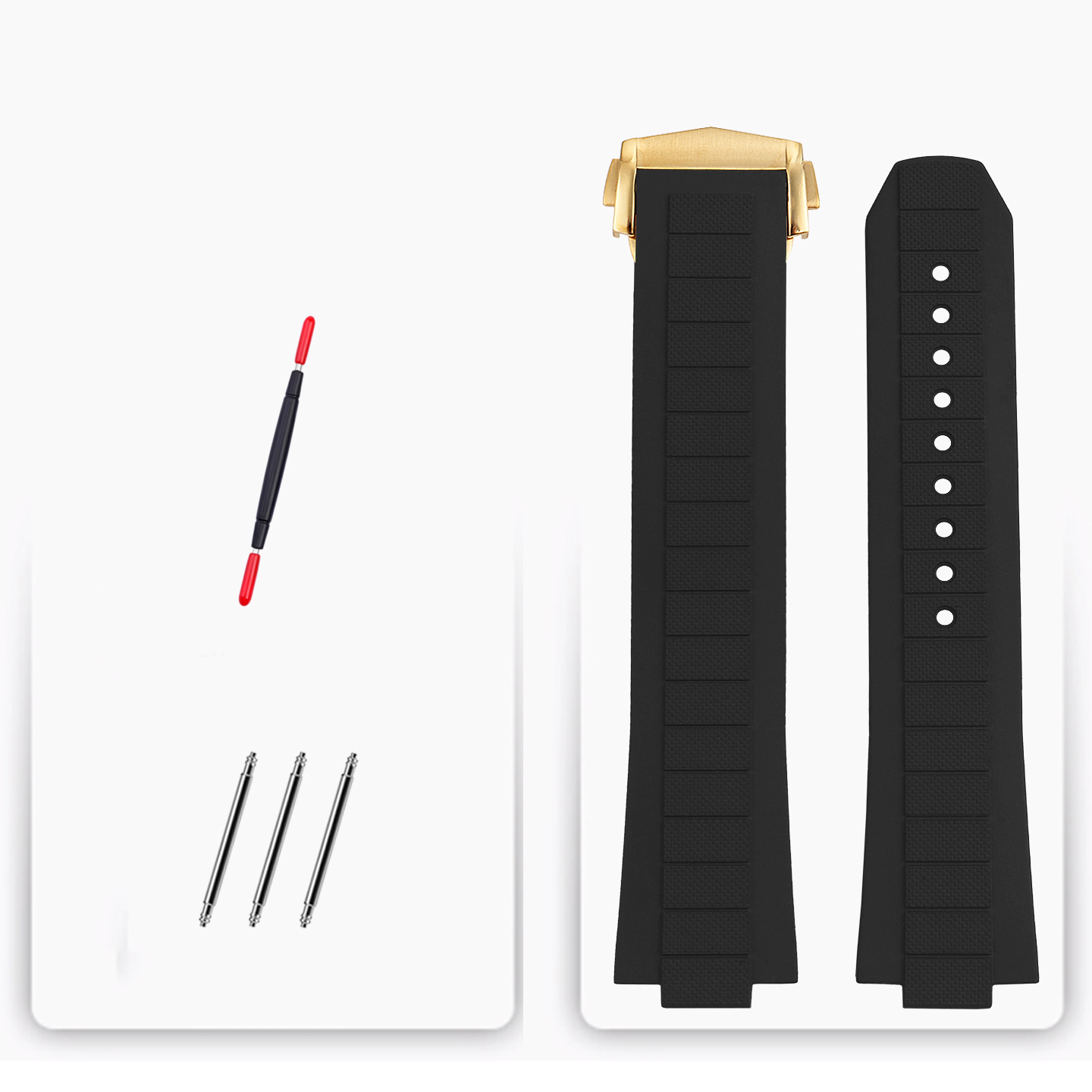 Replacement FKM Rubber Strap for Omega Seamaster 600