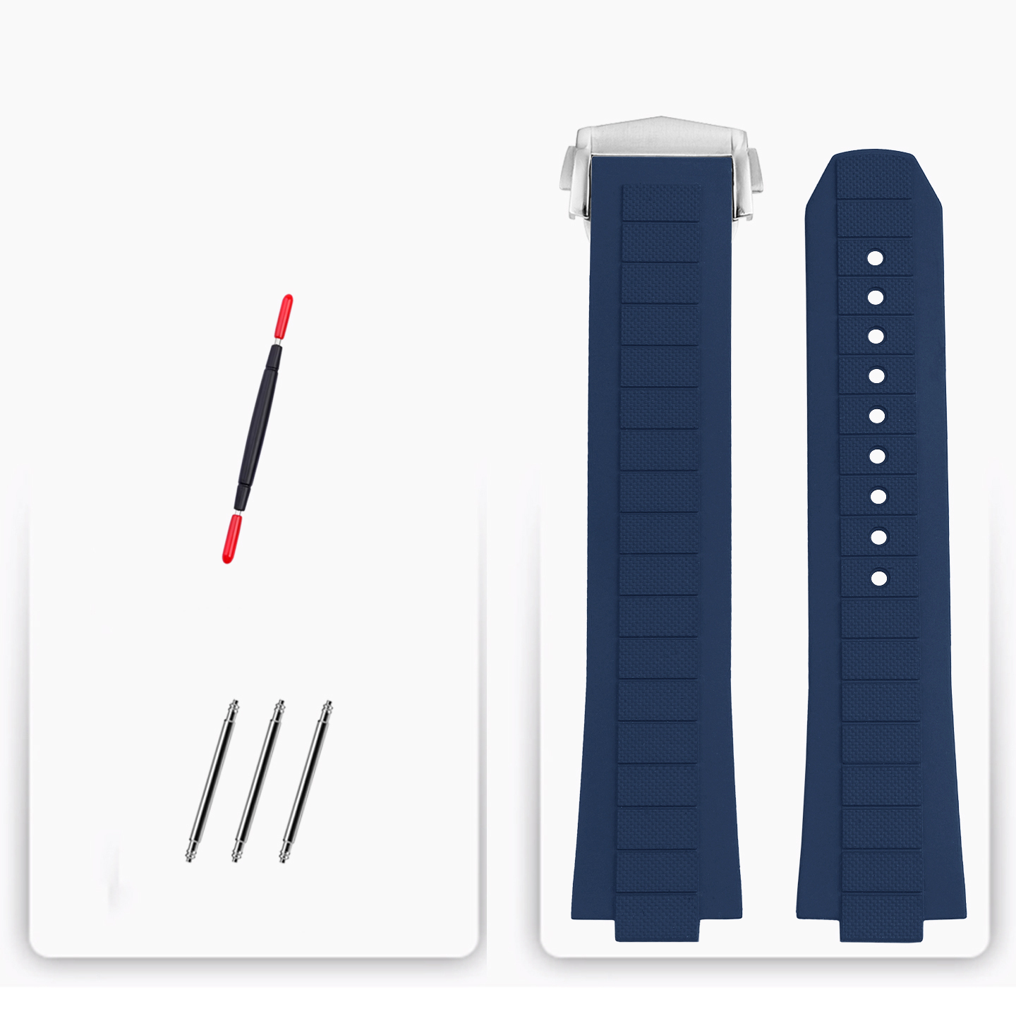 Replacement FKM Rubber Strap for Omega Seamaster 600
