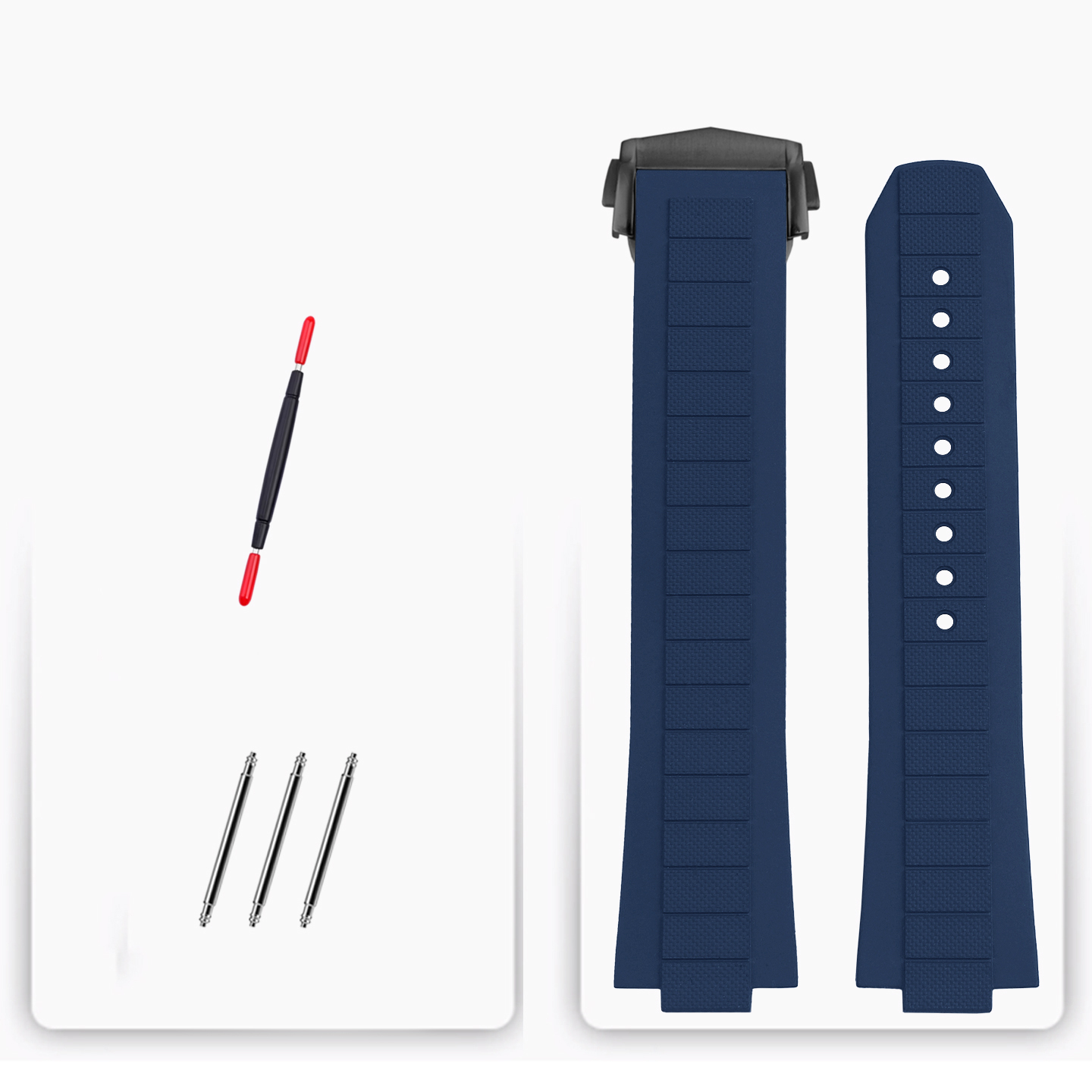 Replacement FKM Rubber Strap for Omega Seamaster 600