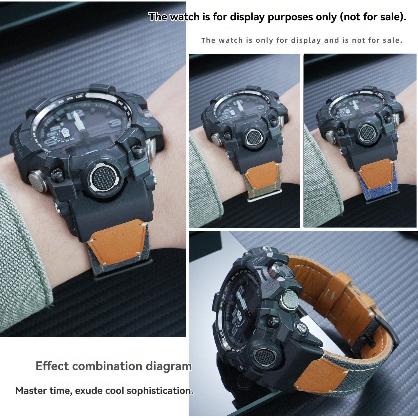 Replacement Soft Canvas Strap for Casio GWG-1000 Mudmaster