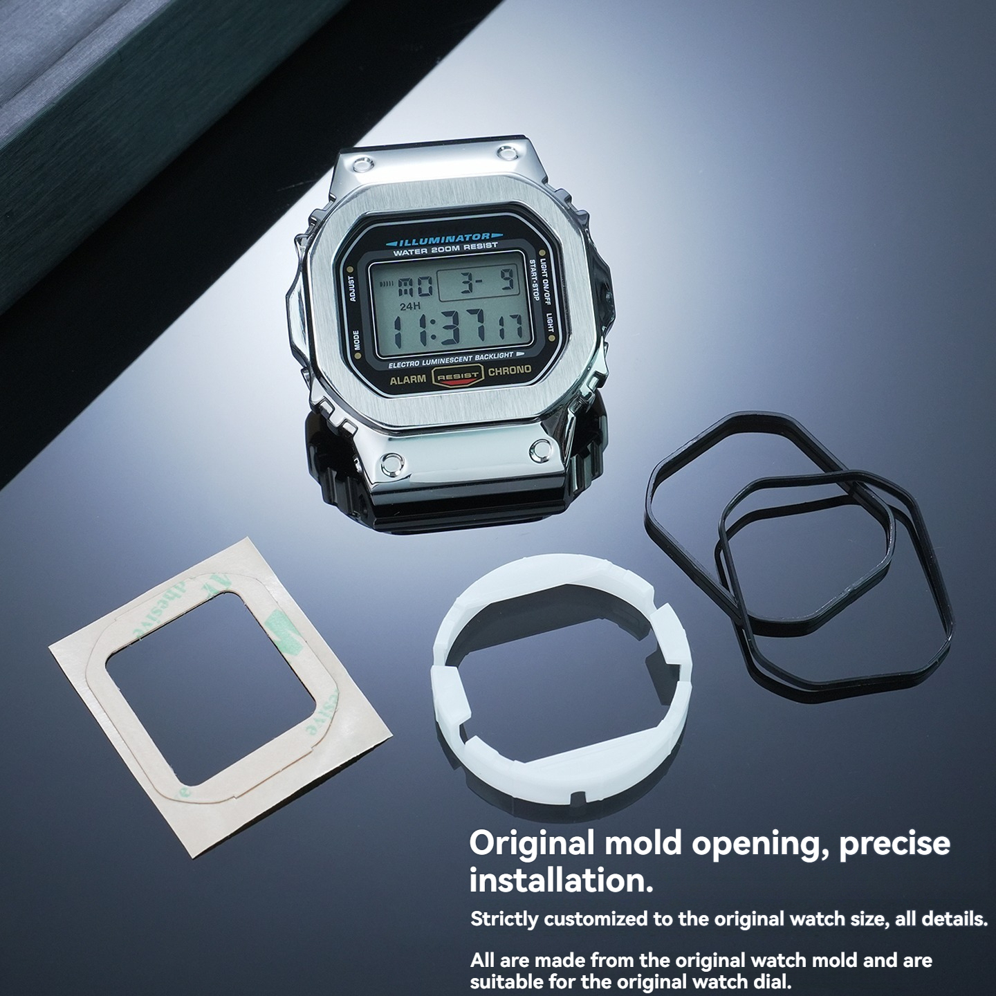 Replacement Waterproof Ring & Adhesive Kit for Casio G-SHOCK Square