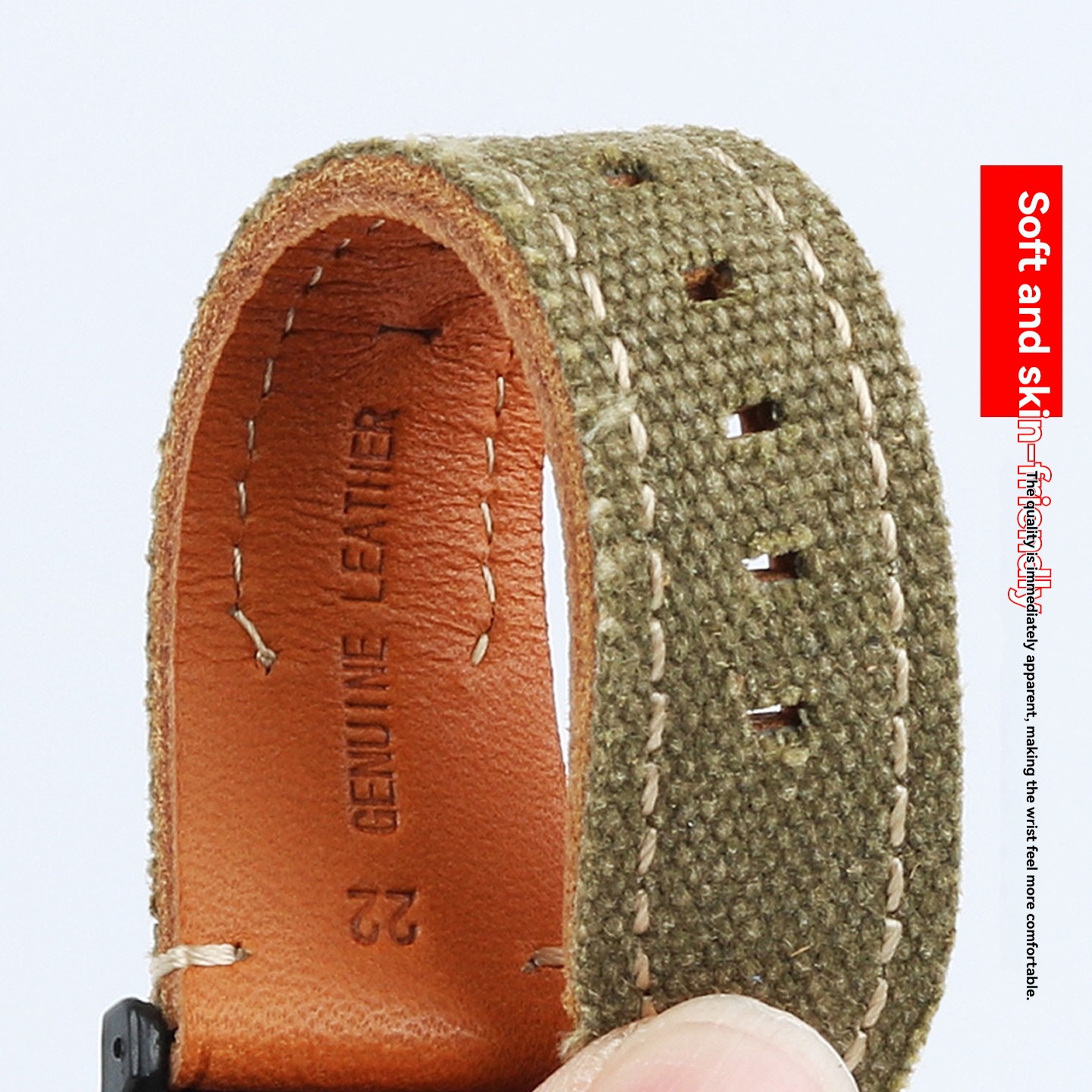 Replacement Soft Canvas Strap for Casio GWG-1000 Mudmaster