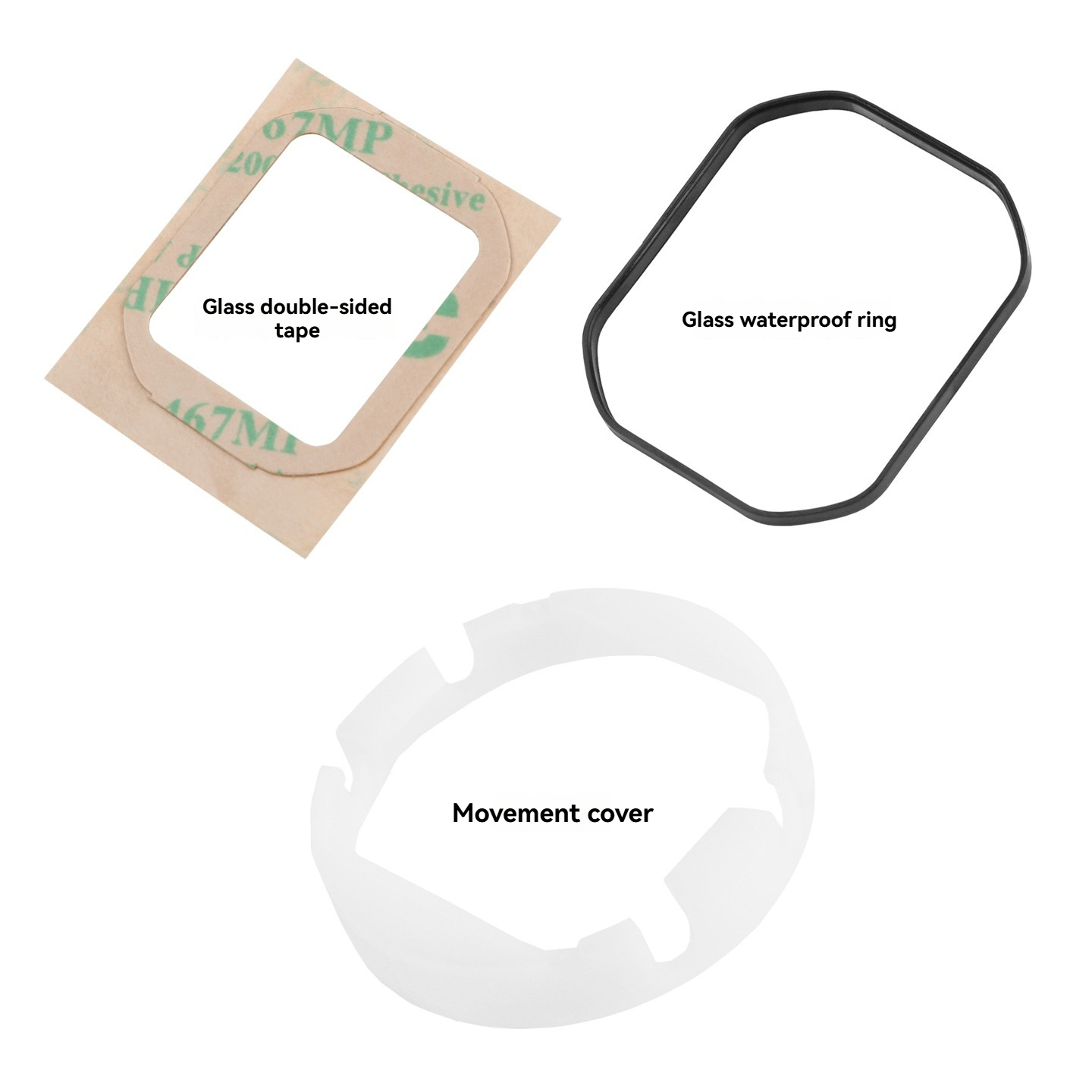 Replacement Waterproof Ring & Adhesive Kit for Casio G-SHOCK Square