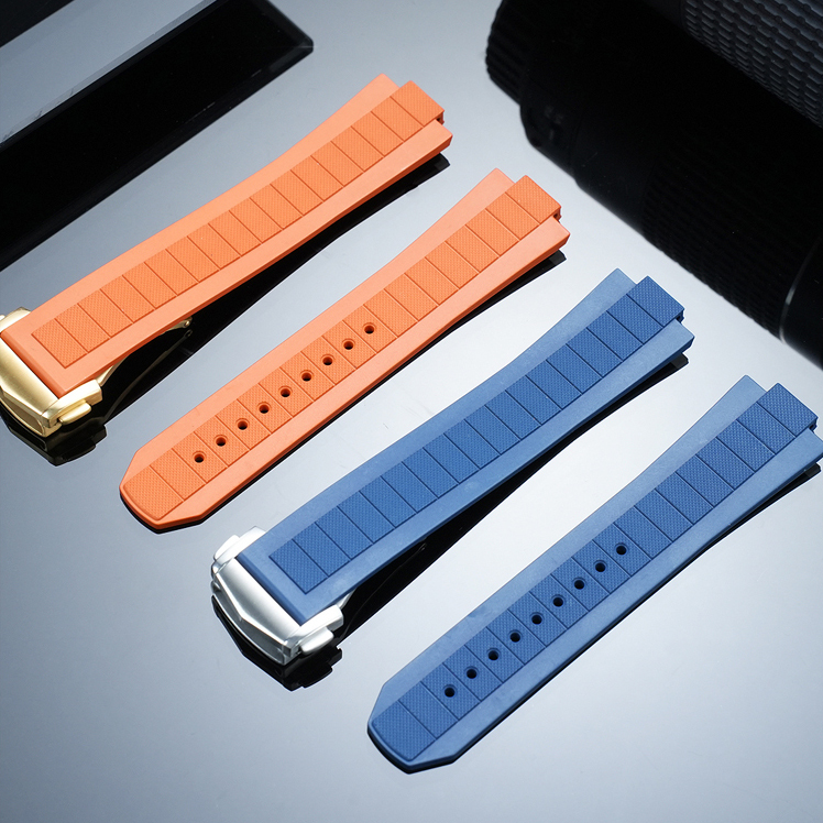 Replacement FKM Rubber Strap for Omega Seamaster 600
