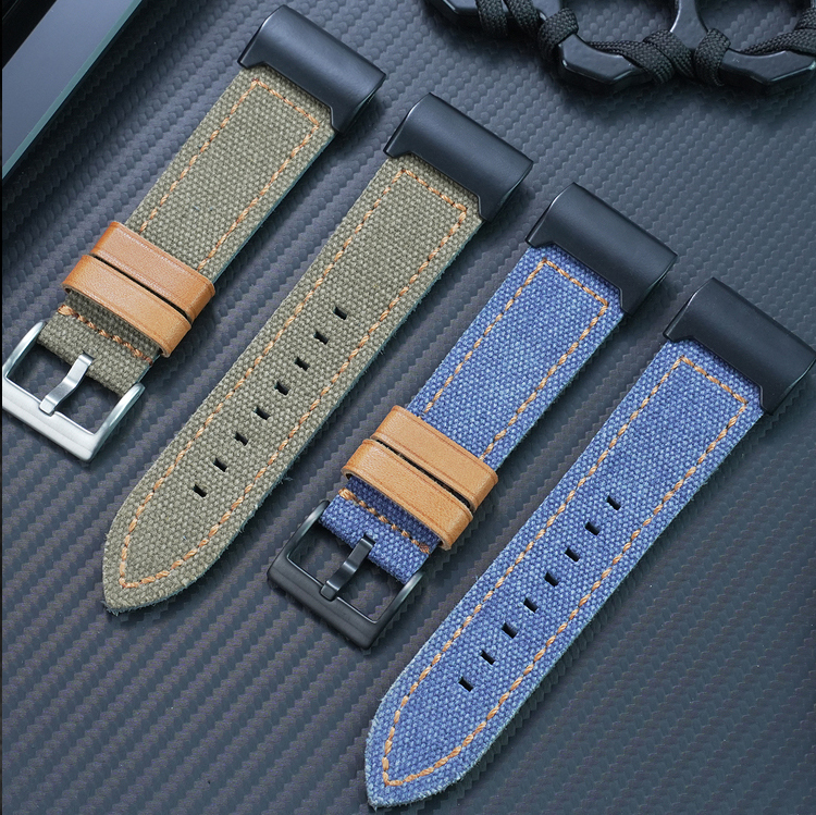 Replacement Nylon & Leather Strap for Casio GG-1000/GWG-1000
