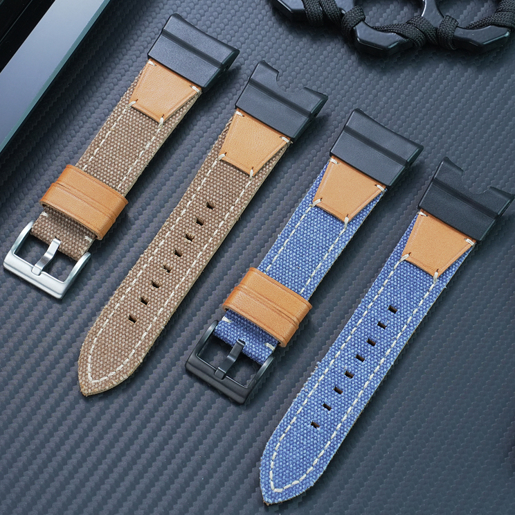 Replacement Nylon & Leather Strap for Casio GG-B100 Mudmaster