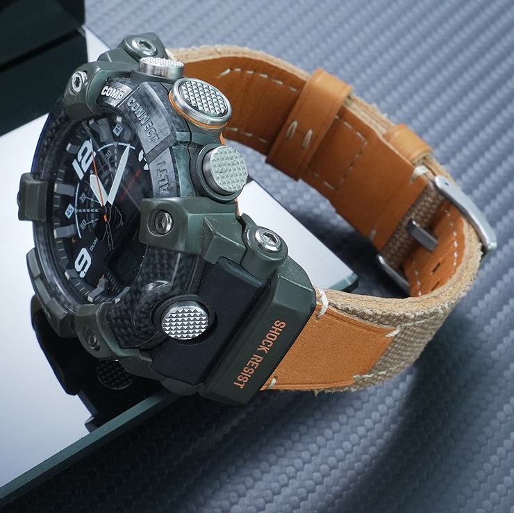 Replacement Nylon & Leather Strap for Casio GG-B100 Mudmaster