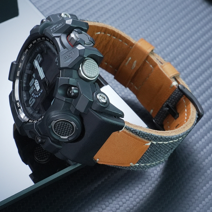 Replacement Soft Canvas Strap for Casio GWG-1000 Mudmaster