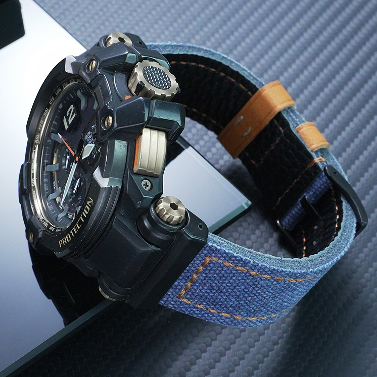Replacement Canvas/Nylon Strap for Casio GPW-1000 Gravitymaster