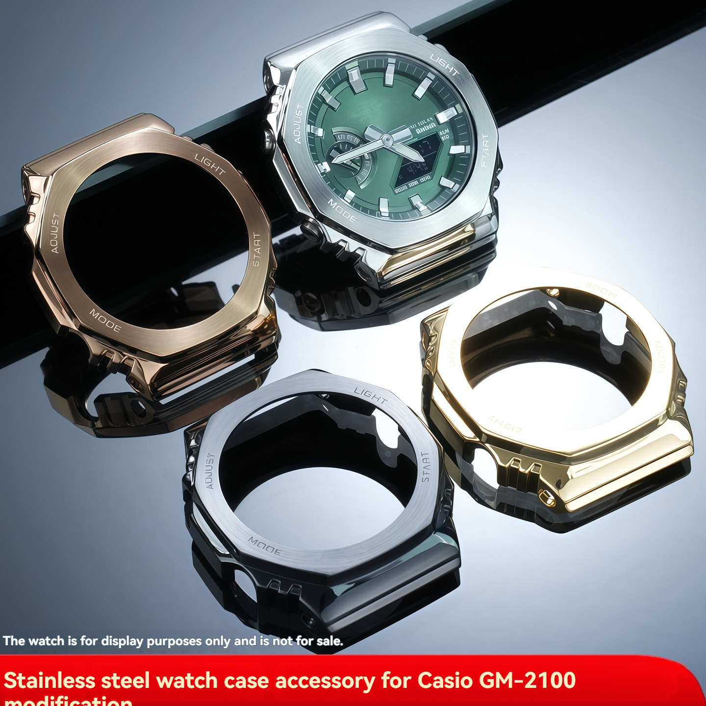 Replacement Stainless Steel Mod Kit for Casio GM-2100