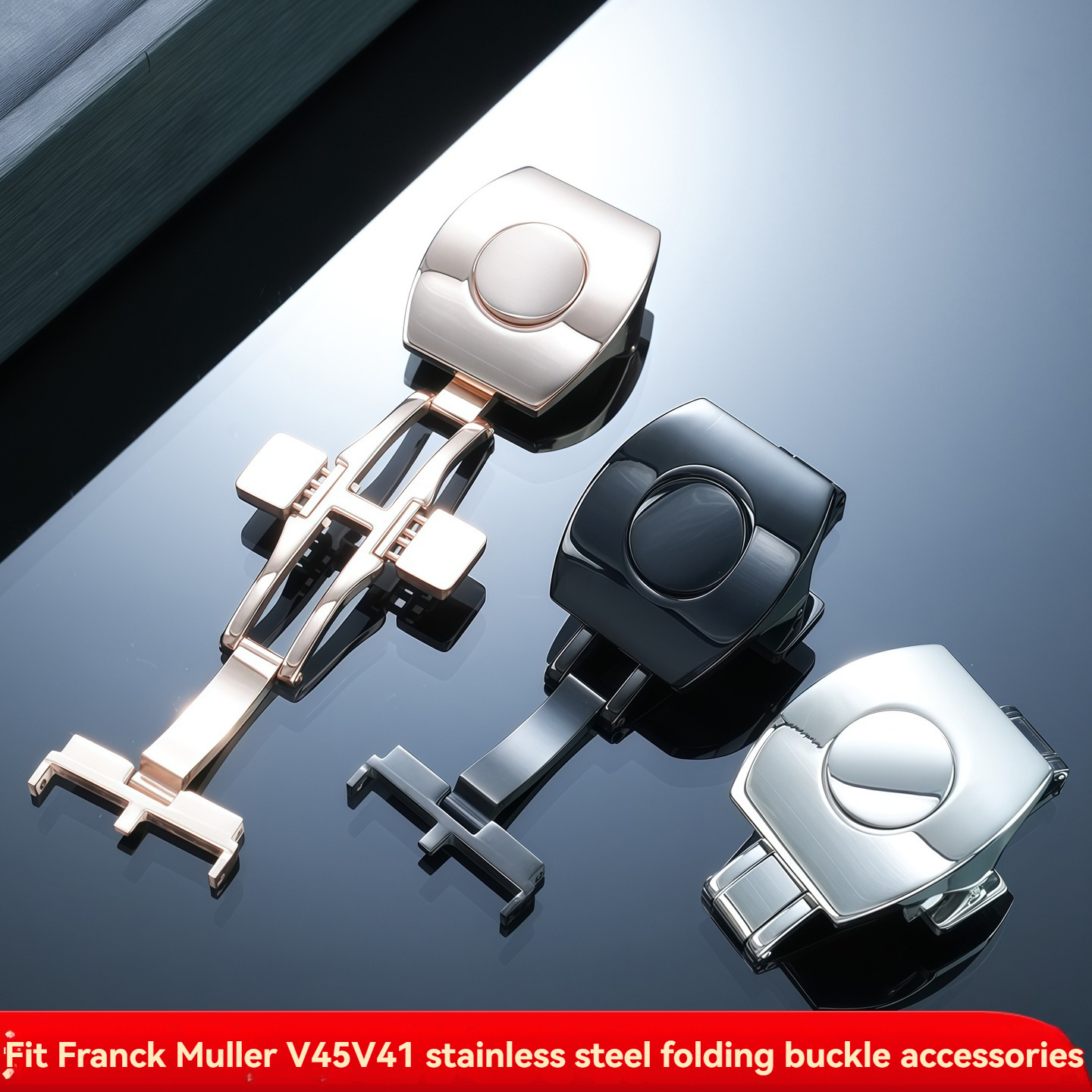 Replacement Stainless Steel Deployant Clasp for Franck Muller V45/V41