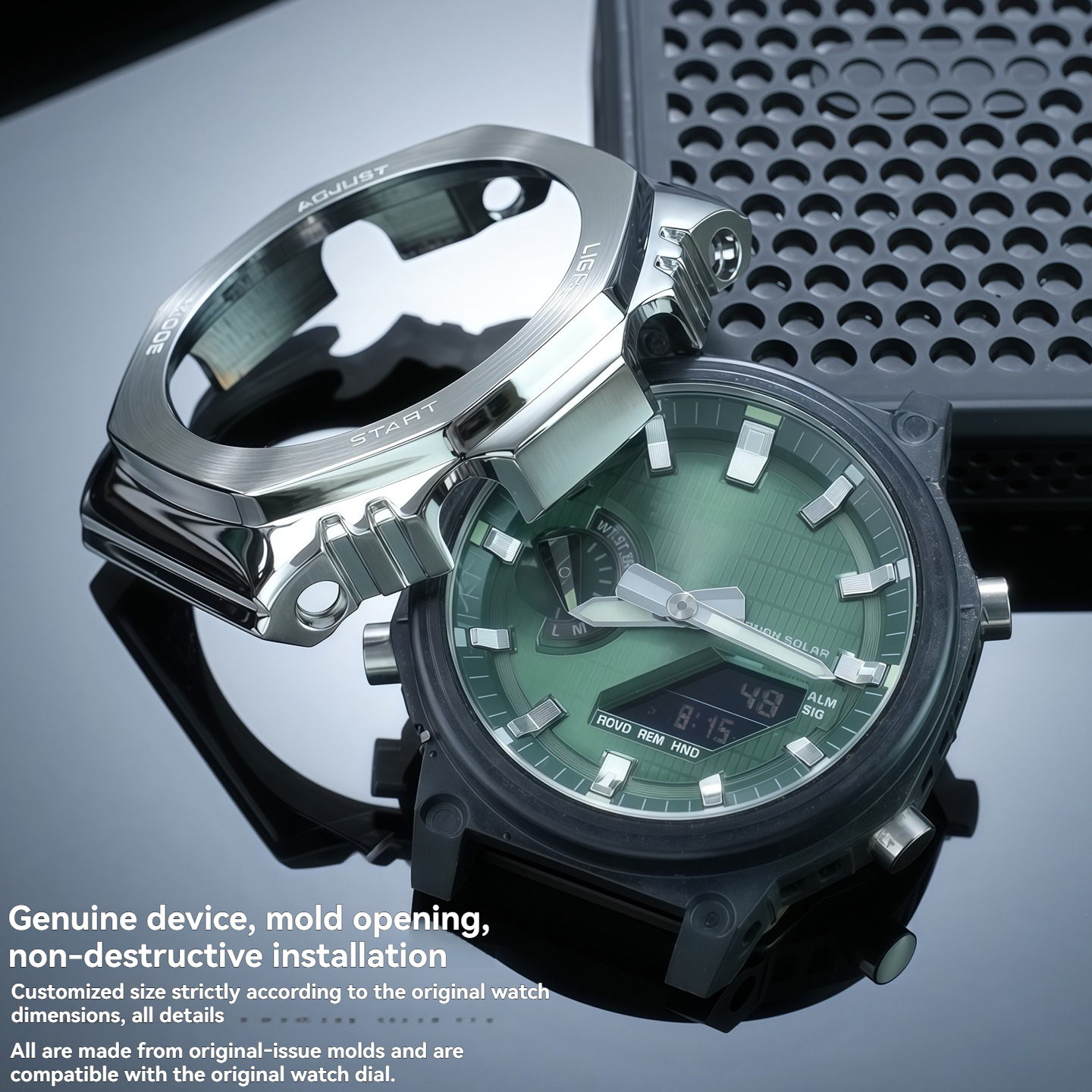 Replacement Stainless Steel Mod Kit for Casio GM-2100