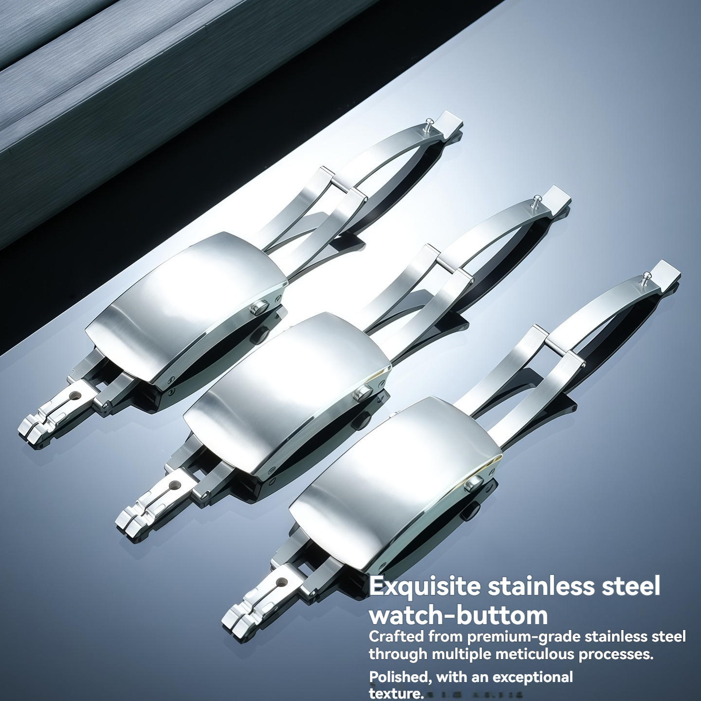 Replacement Stainless Steel Deployant Clasp for Omega Seamaster 300