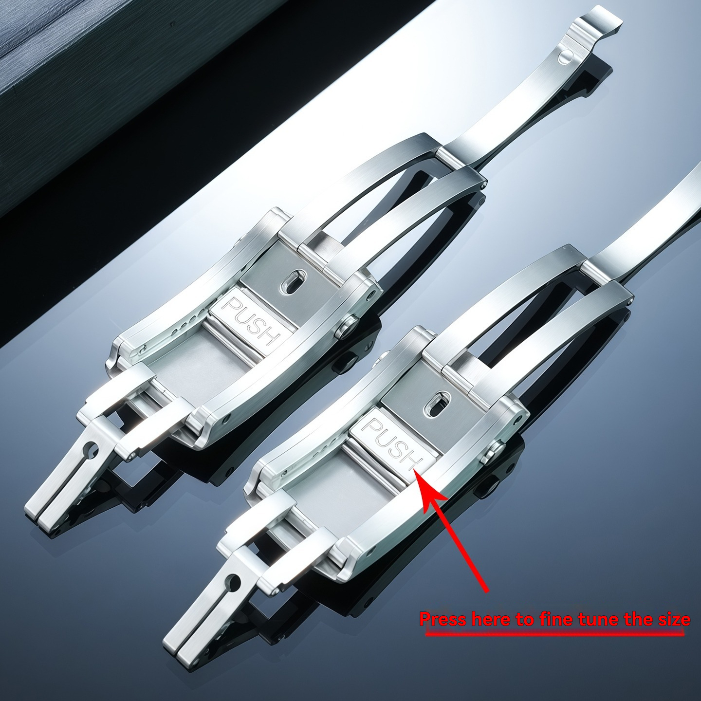 Replacement Stainless Steel Deployant Clasp for Omega Seamaster 300