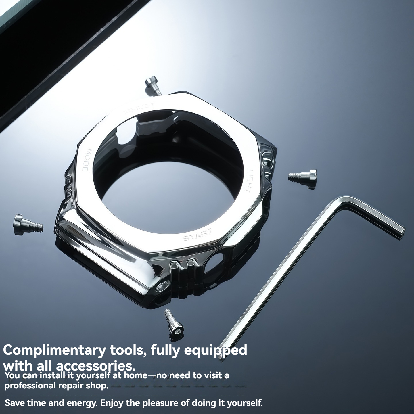 Replacement Stainless Steel Mod Kit for Casio GM-2100