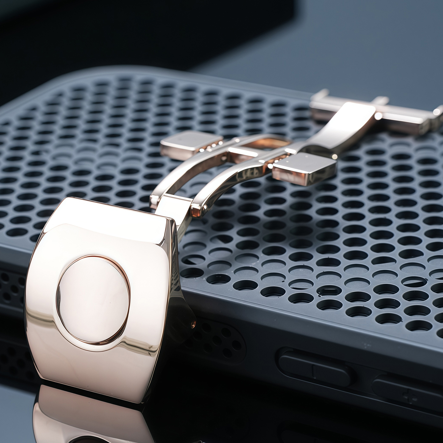 Replacement Stainless Steel Deployant Clasp for Franck Muller V45/V41