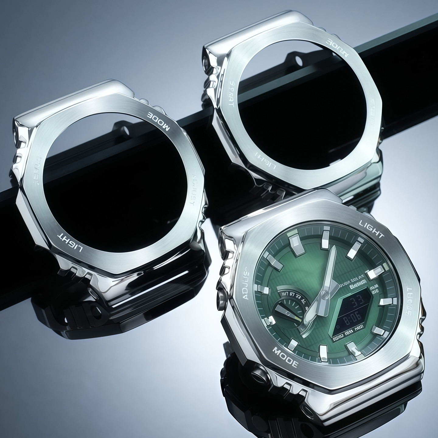 Replacement Stainless Steel Mod Kit for Casio GM-2100