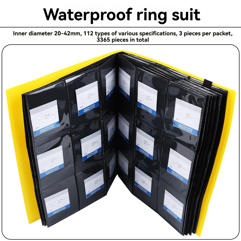 Replacement PTFE Watch Glass Gasket Set – 0.35/0.4/0.45mm White I-Ring Seals.