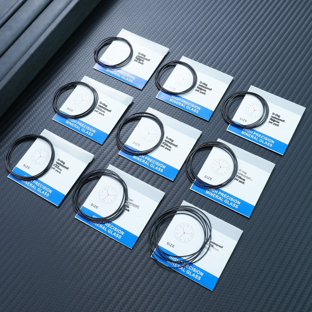 Replacement Watch Case Back Gasket Set – 0.6/0.8mm Rubber Sealing Rings