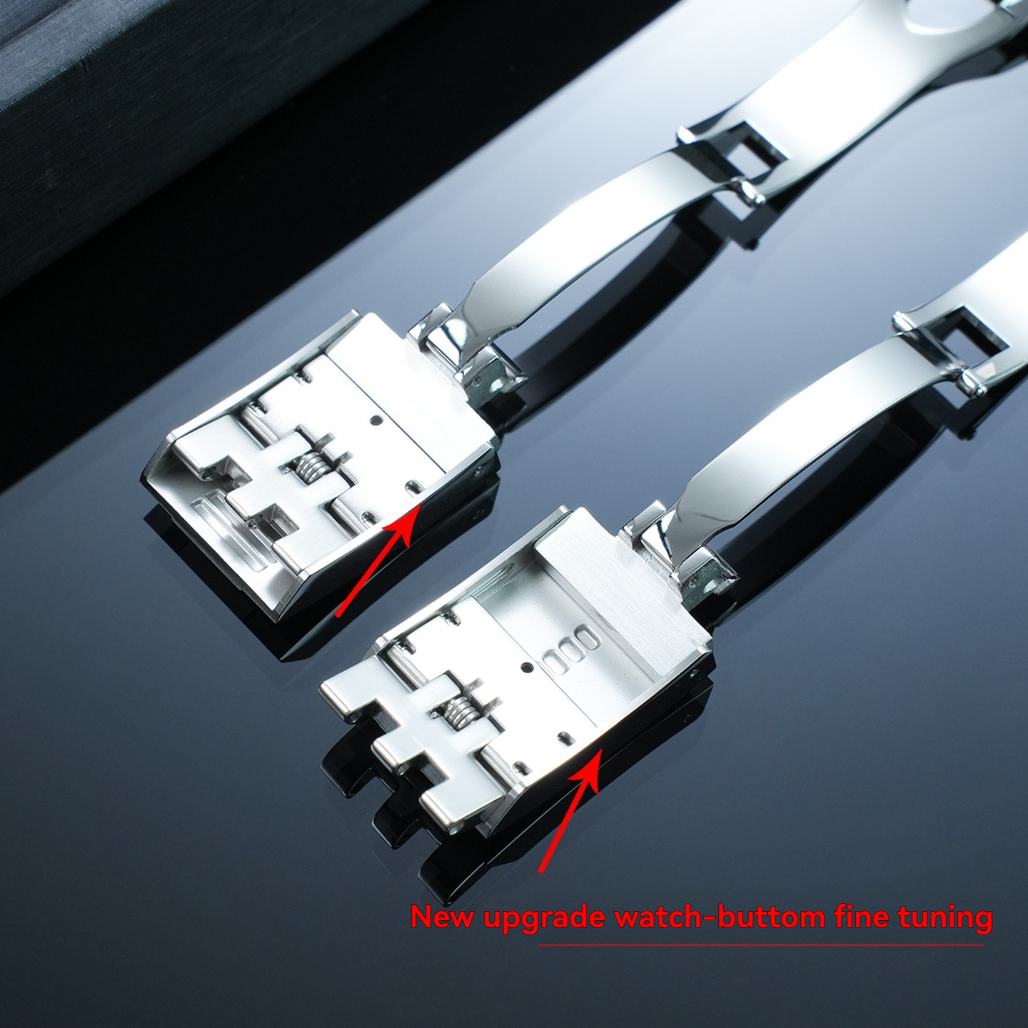 Replacement 18mm Steel Deployant Clasp for Tudor Black Bay 1958 – T-Fit Micro-Adjust Folding Buckle.