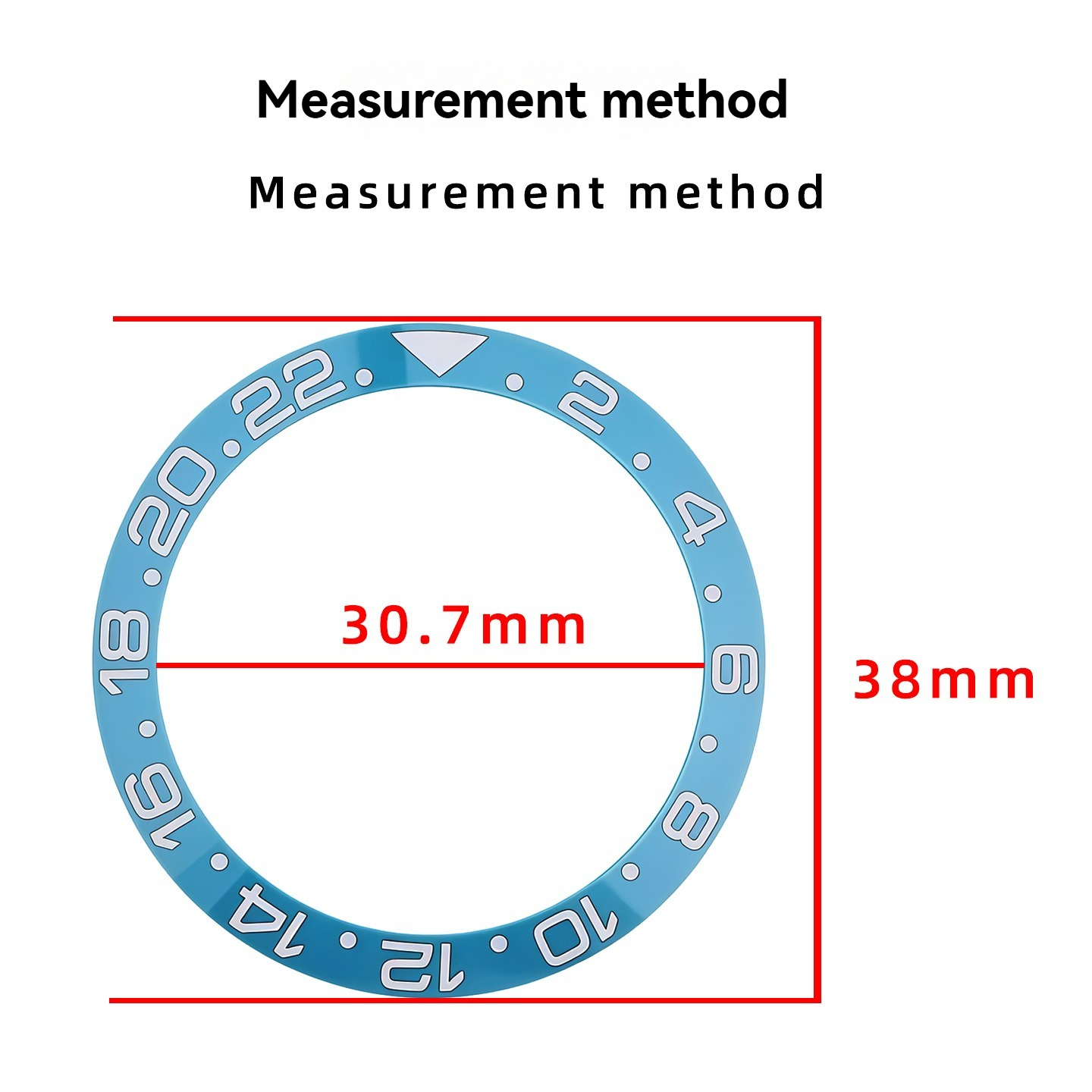 38mm Tiffany Blue Ceramic Bezel Insert for Submariner/GMT