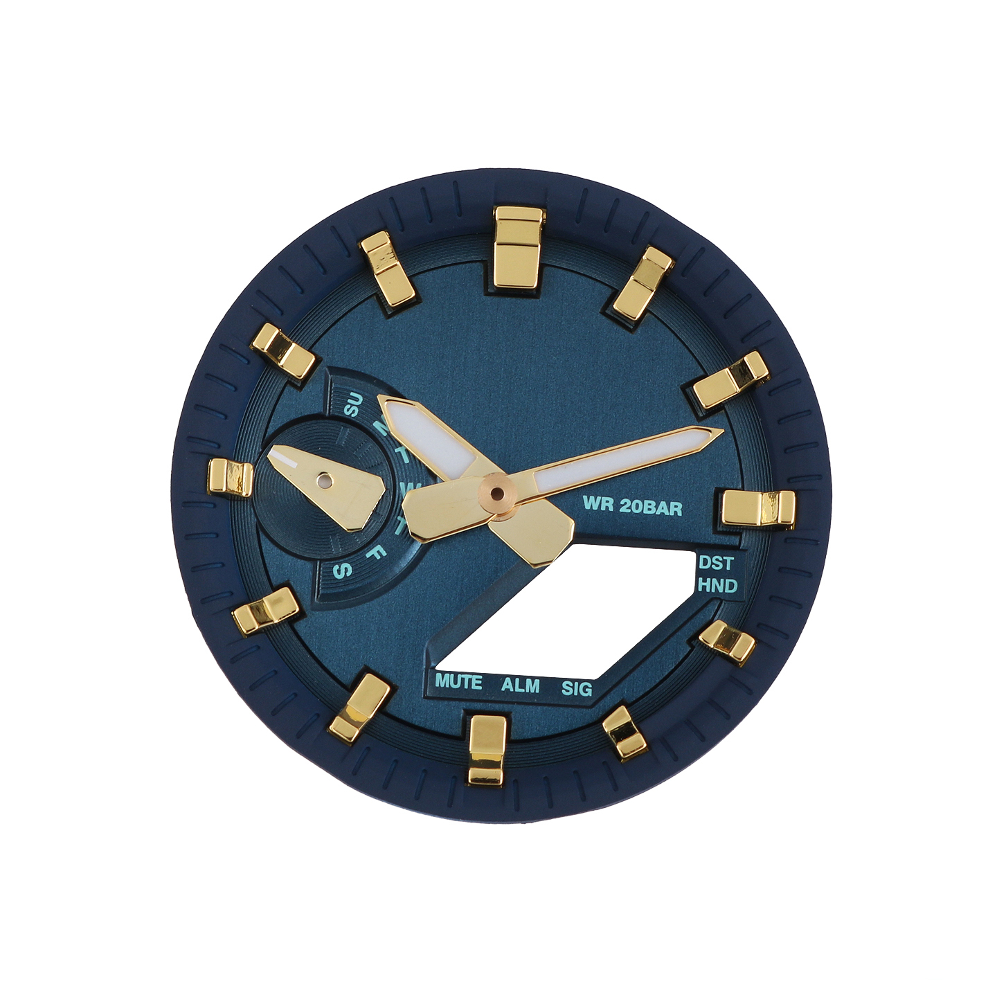 Replacement Dial Mod Kit for Casio GA-2100/GA-2110 – Metal Chapter Ring & Index Ring Set