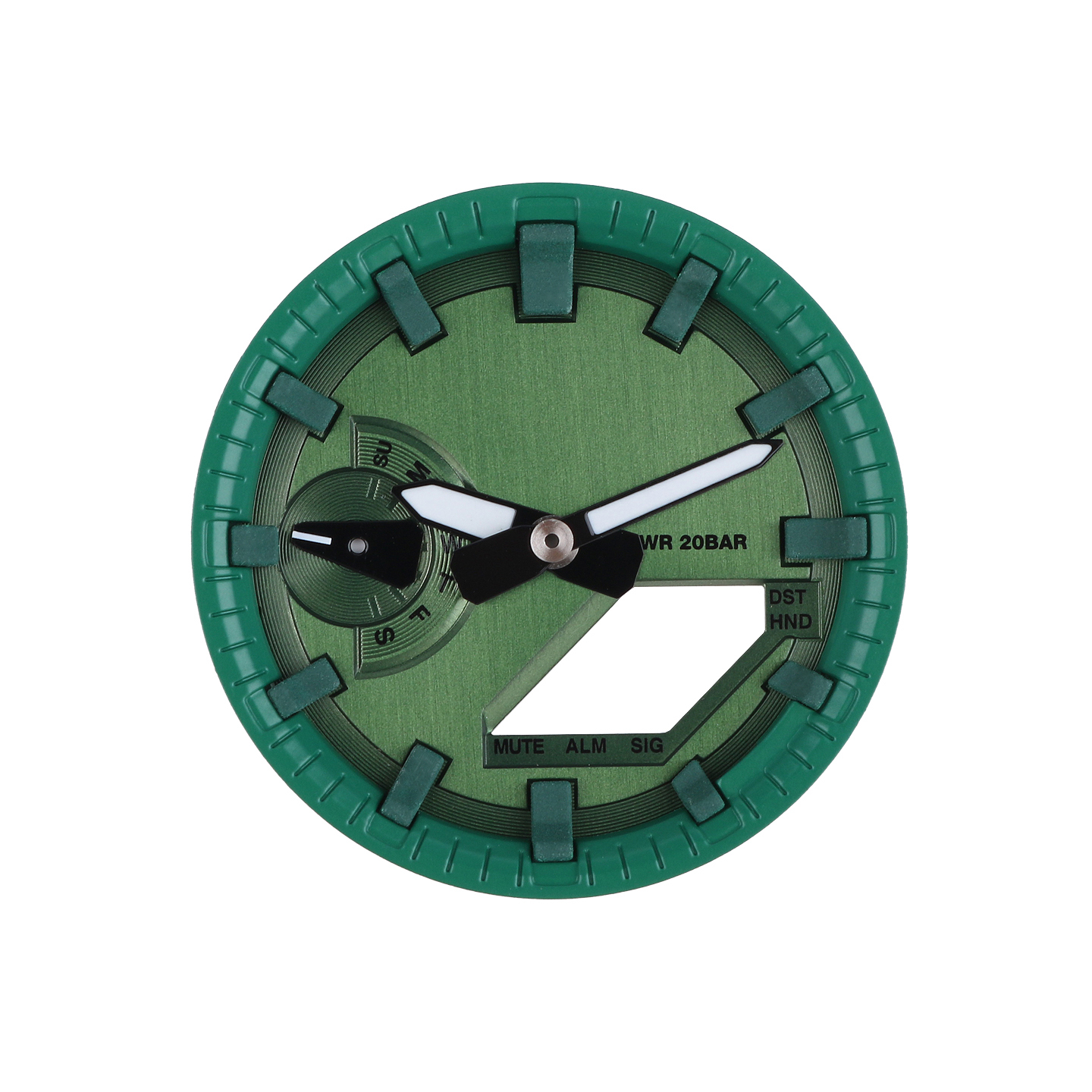 Replacement Dial Mod Kit for Casio GA-2100/GA-2110 – Metal Chapter Ring & Index Ring Set