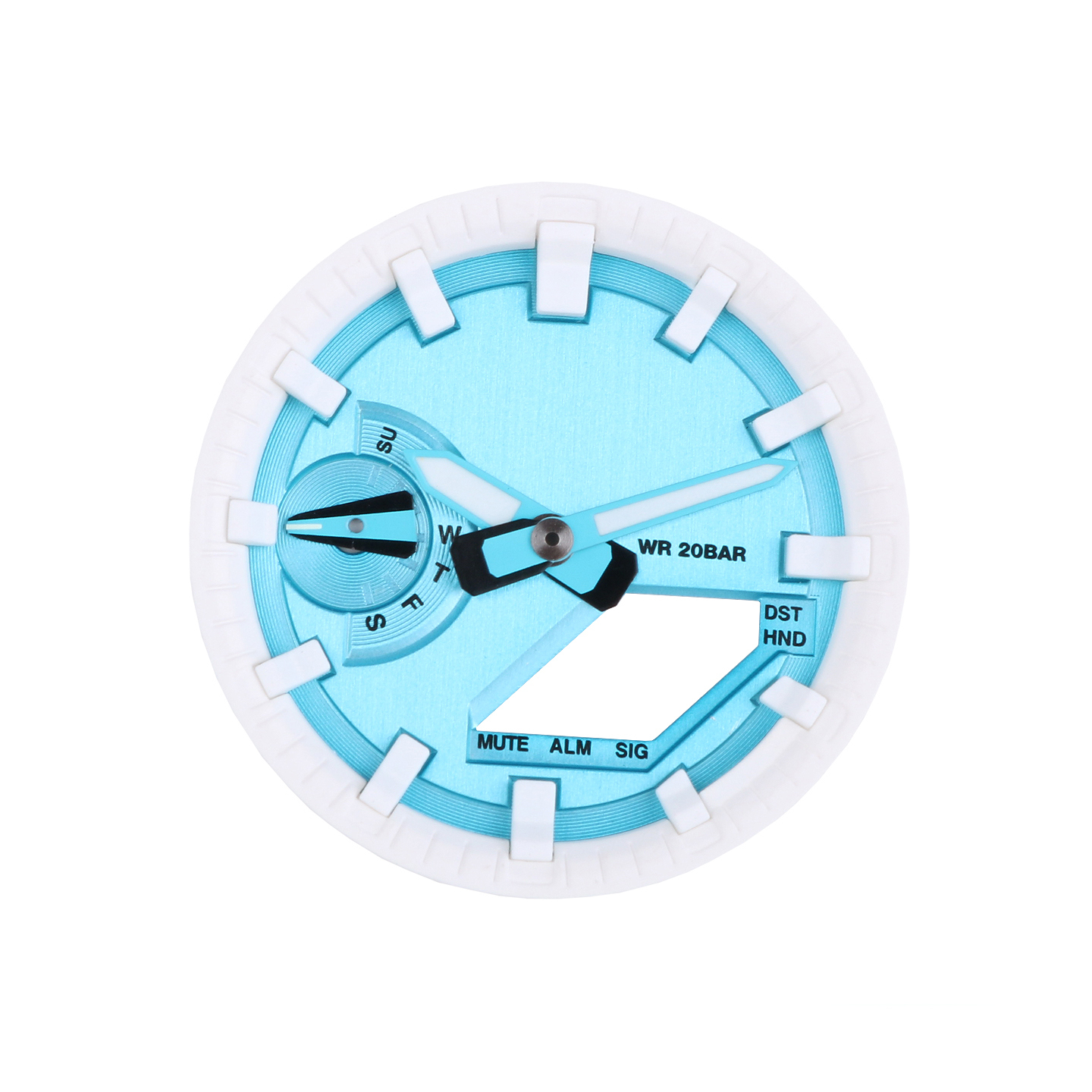 Replacement Dial Mod Kit for Casio GA-2100/GA-2110 – Metal Chapter Ring & Index Ring Set