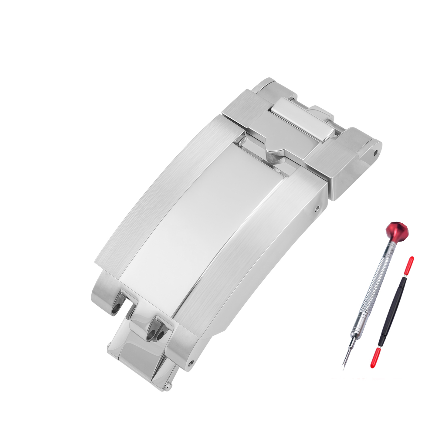 Replacement 18mm Steel Deployant Clasp for Tudor Black Bay 1958 – T-Fit Micro-Adjust Folding Buckle.